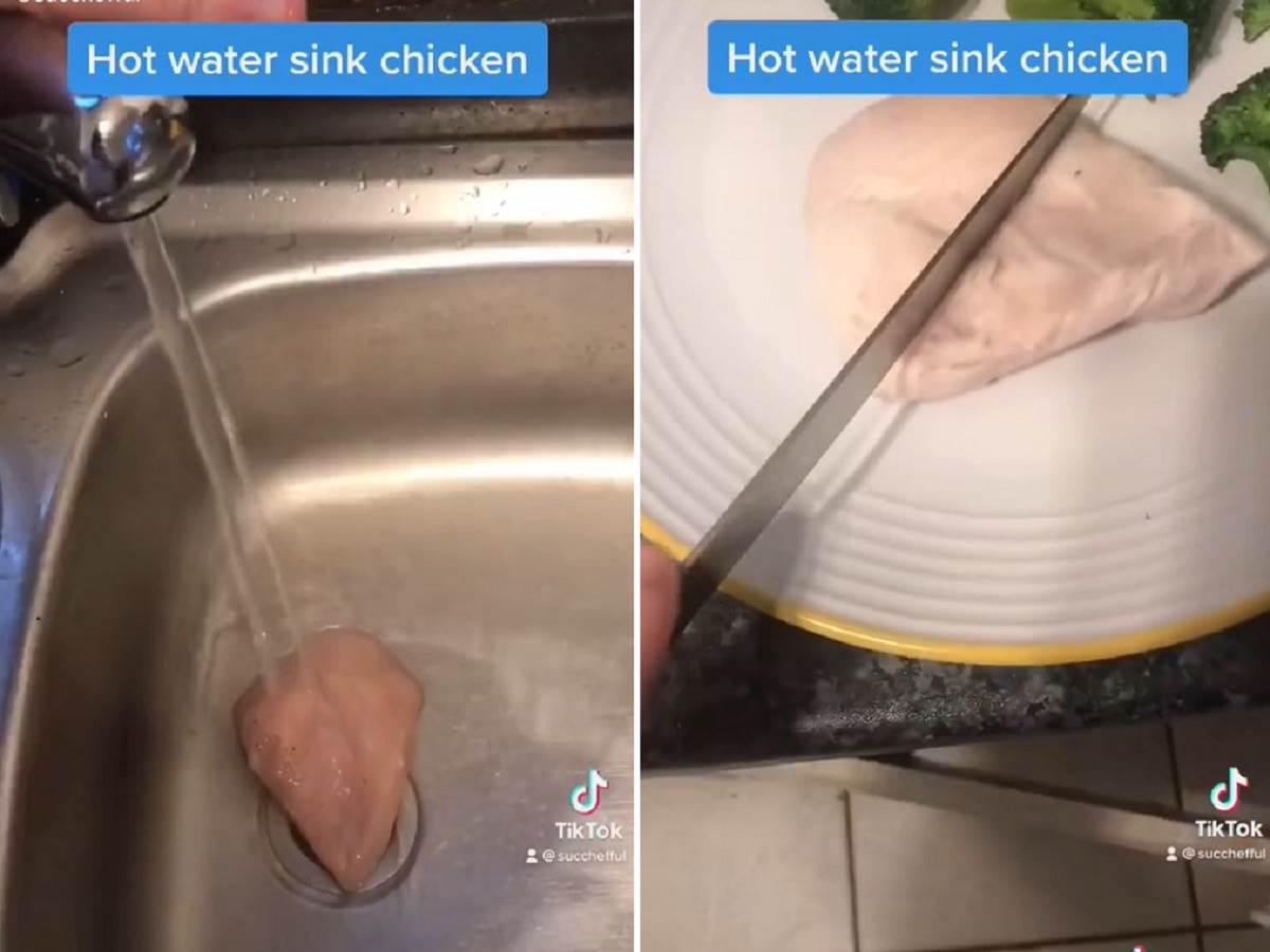  kuvanje u sudoperi piletina tiktok 