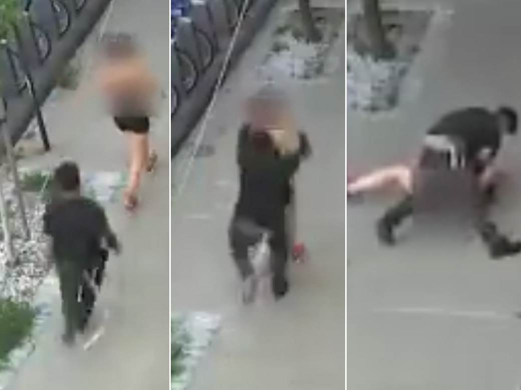  napao zenu na ulici u njujorku video 