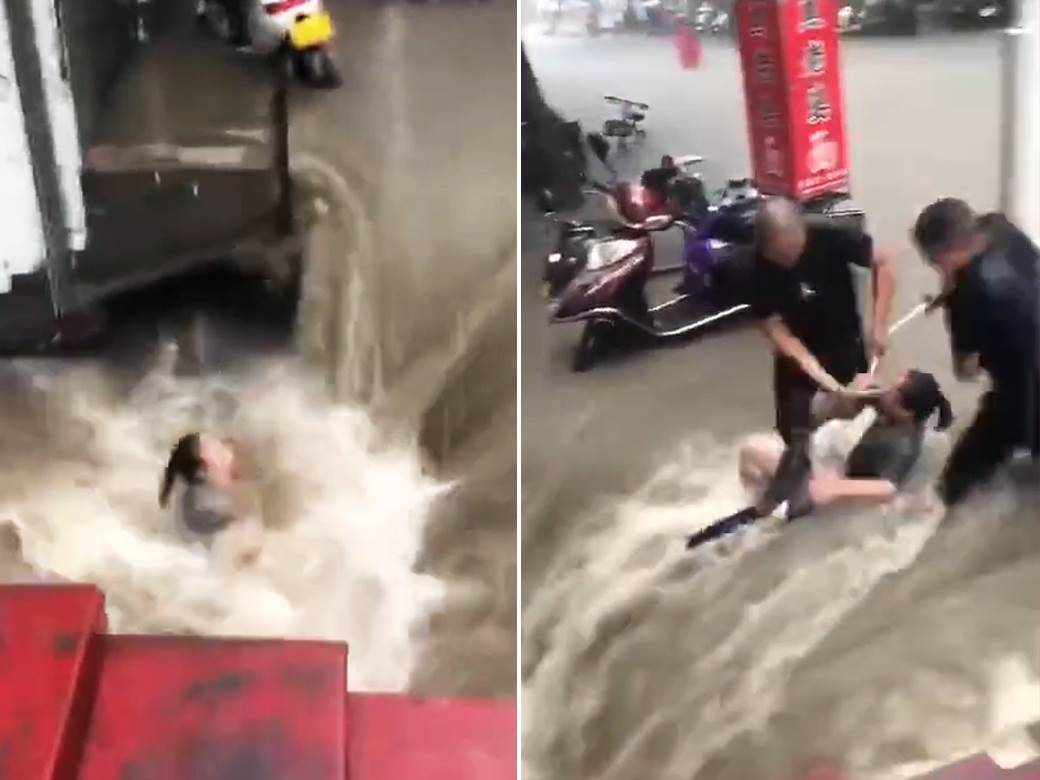  Ženu odnela bujica u poplavama u Kini 