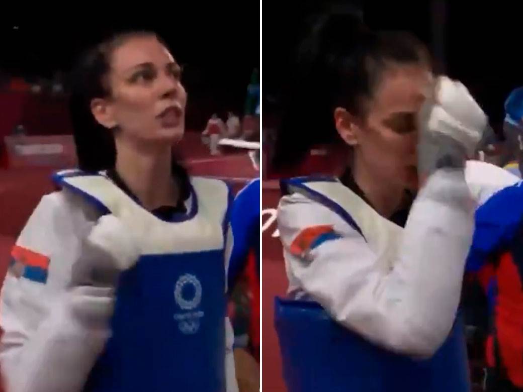  Tijana Bogdanović se krsti posle pobede 