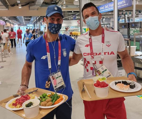  Šta Novak Đoković jede na Olimpijskim igrama, Hrvati braća Sinković objavili sliku iz kantine 