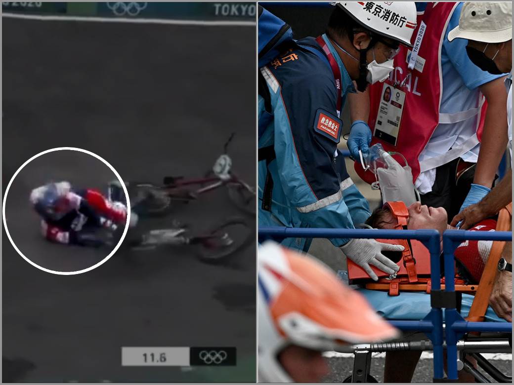  Nesreća na Olimpijskim igrama BMX trka VIDEO 