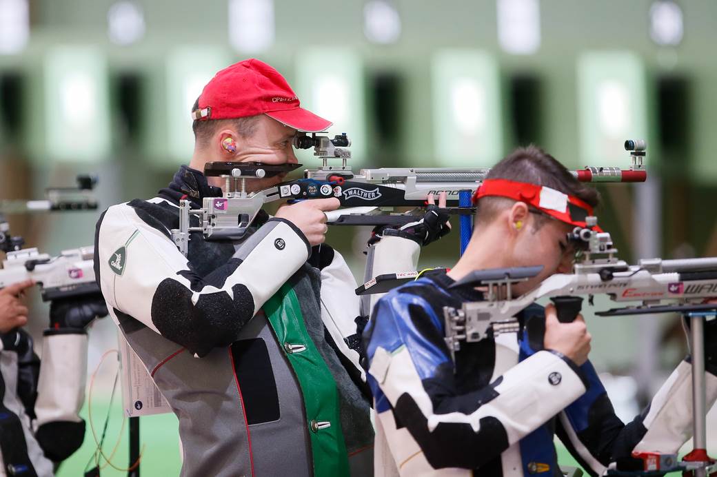  Milenko Sebić u finalu Olimpijskih igara u streljaštvu puška trostav 