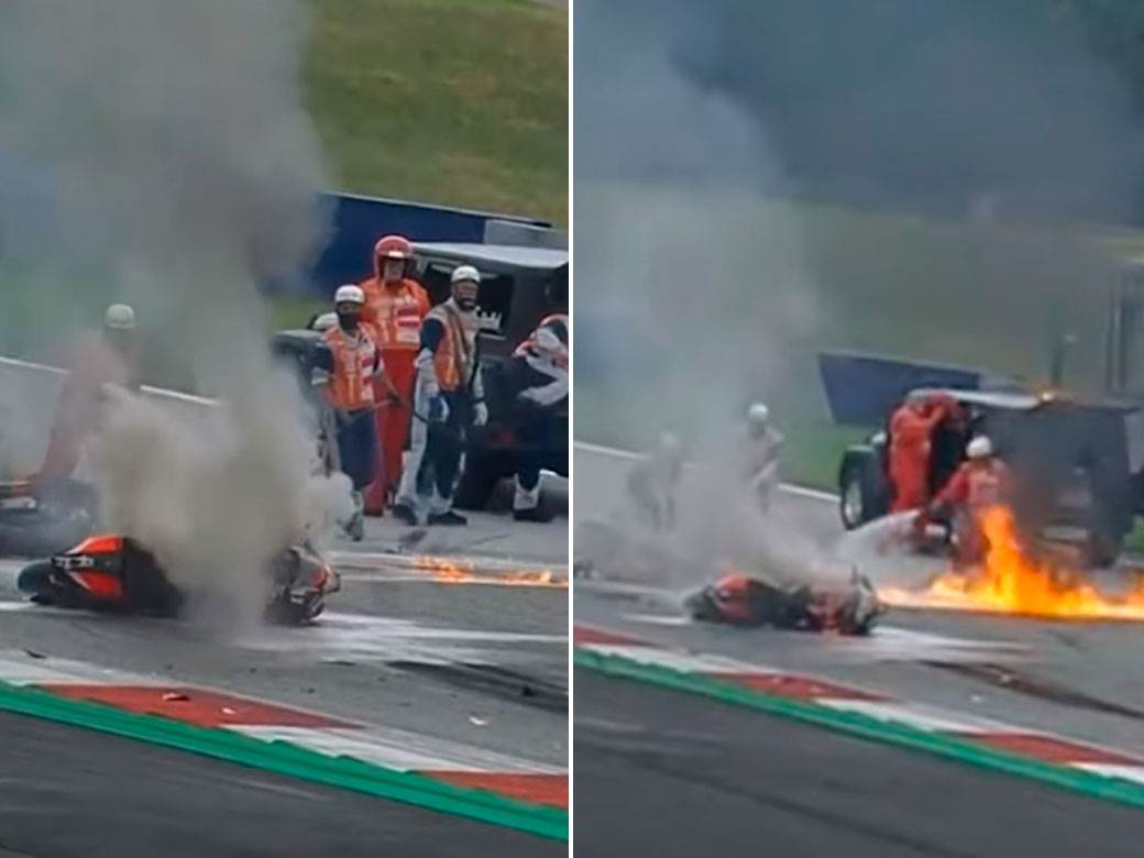  Incident na trci Moto GP, motori se zapalili 