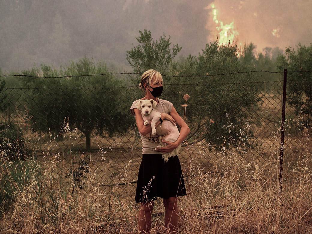  Fotografija Srpkinje iz požara u Grčkoj 