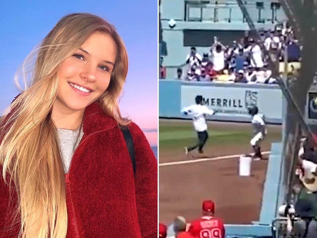  Marisa Roan izbacila navijača sa terena na bejzbol utakmici u Los Anđelesu 