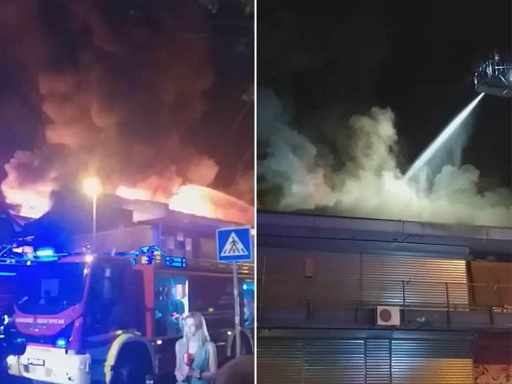  Novi snimci požara u kineskom tržnom centru na Novom Beogradu 