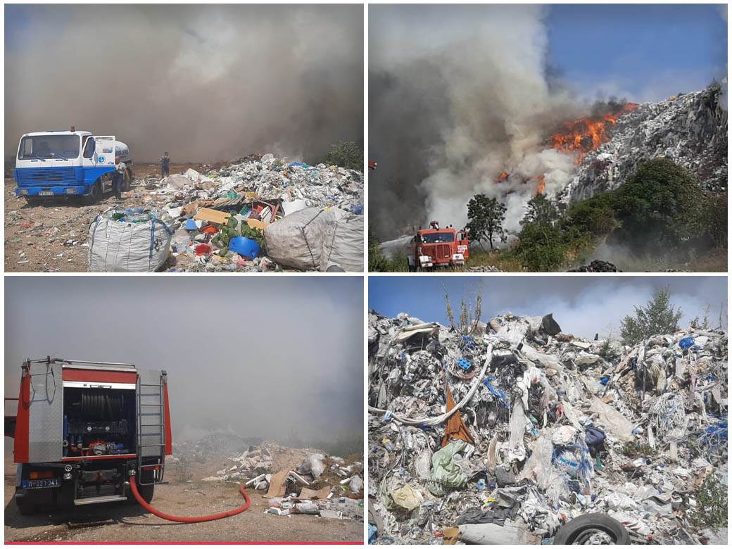 Širi se požar na deponiji u Topoli 