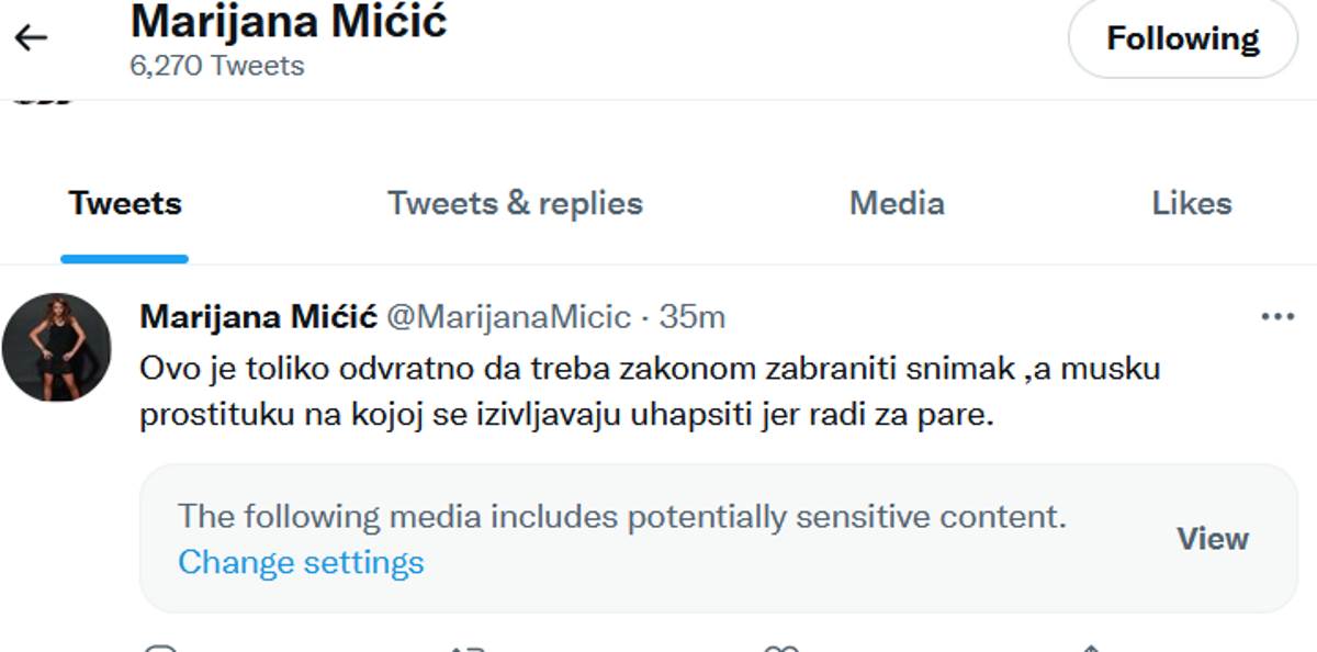 Marijana Mićić nazvala Đanija muškom prostitutkom 