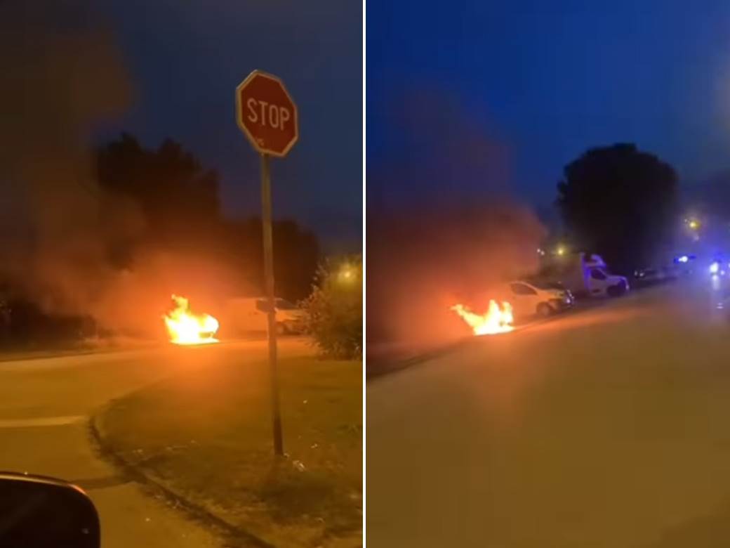  Zapalio se automobil u Novom Sadu 