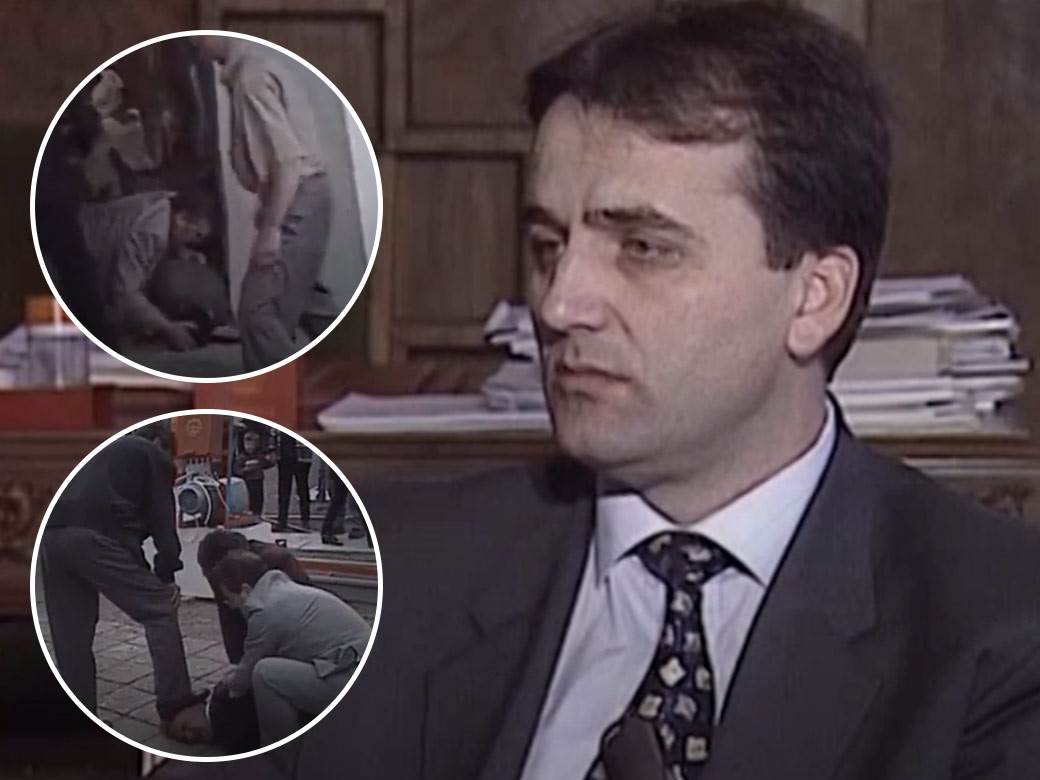  Ubijen Bosko Perošević funkcioner SPS pred TV kamermama 