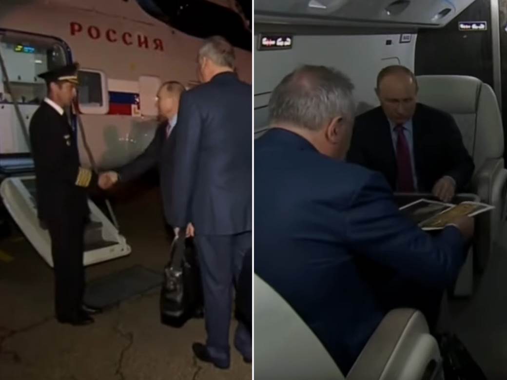  Snimak unutrašnjosti Putinovog helikoptera 