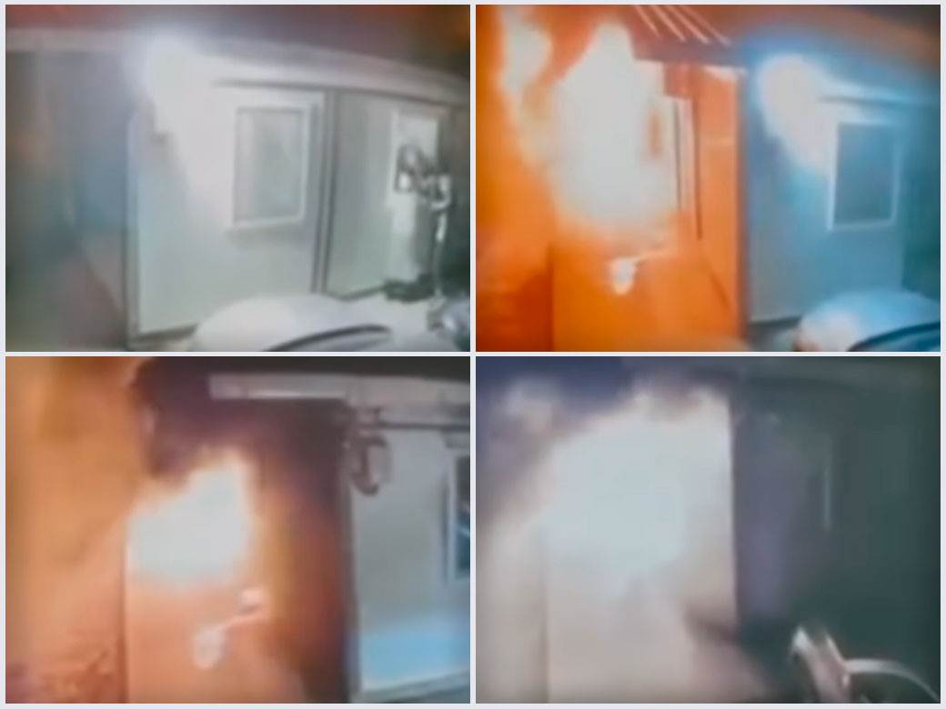  Snimak požara u bolnici u Tetovu 