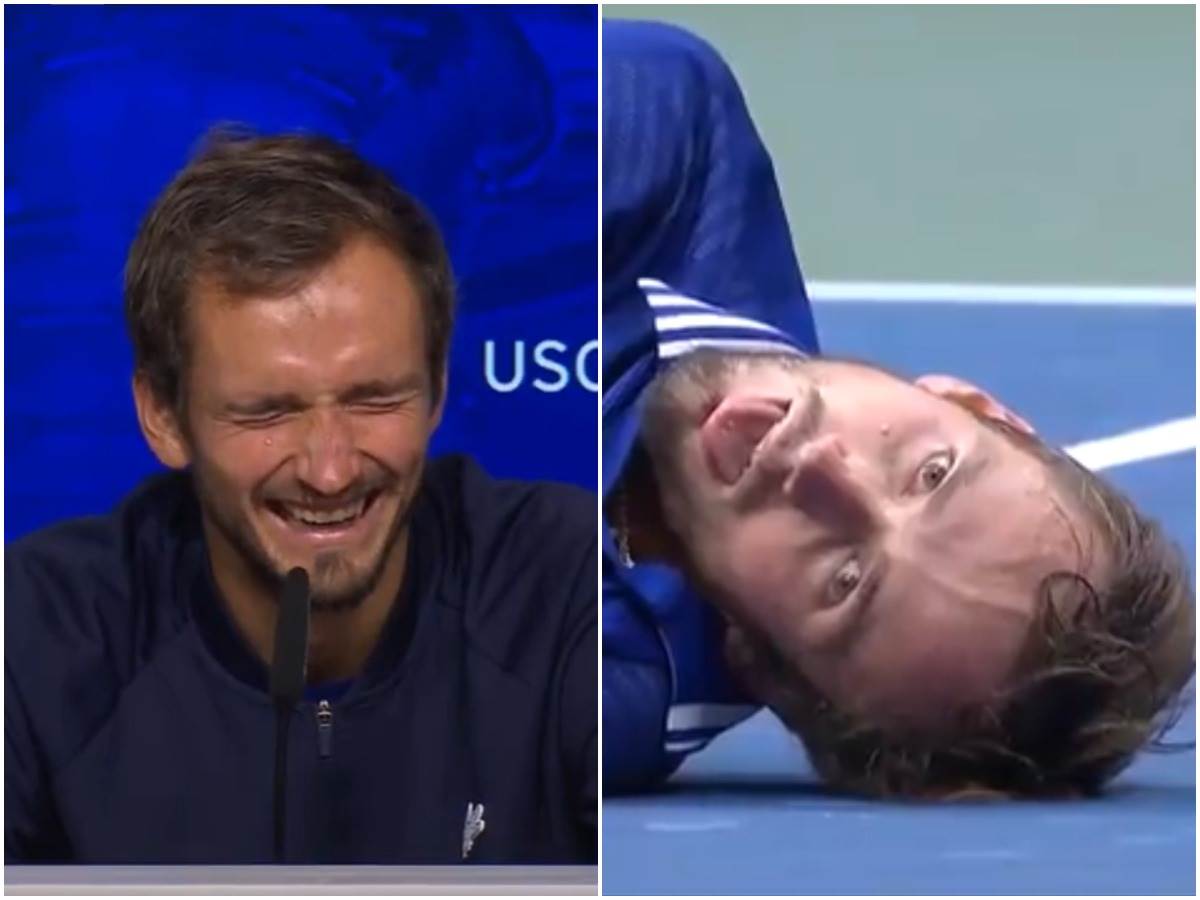  Proslava Medvedeva posle pobede protiv Đokovića na US openu 