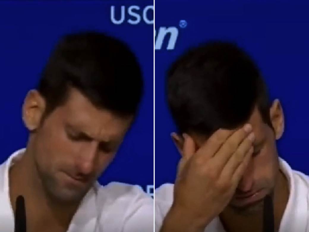  Novak Đoković plače na konferenciji posle finala US opena VIDEO 