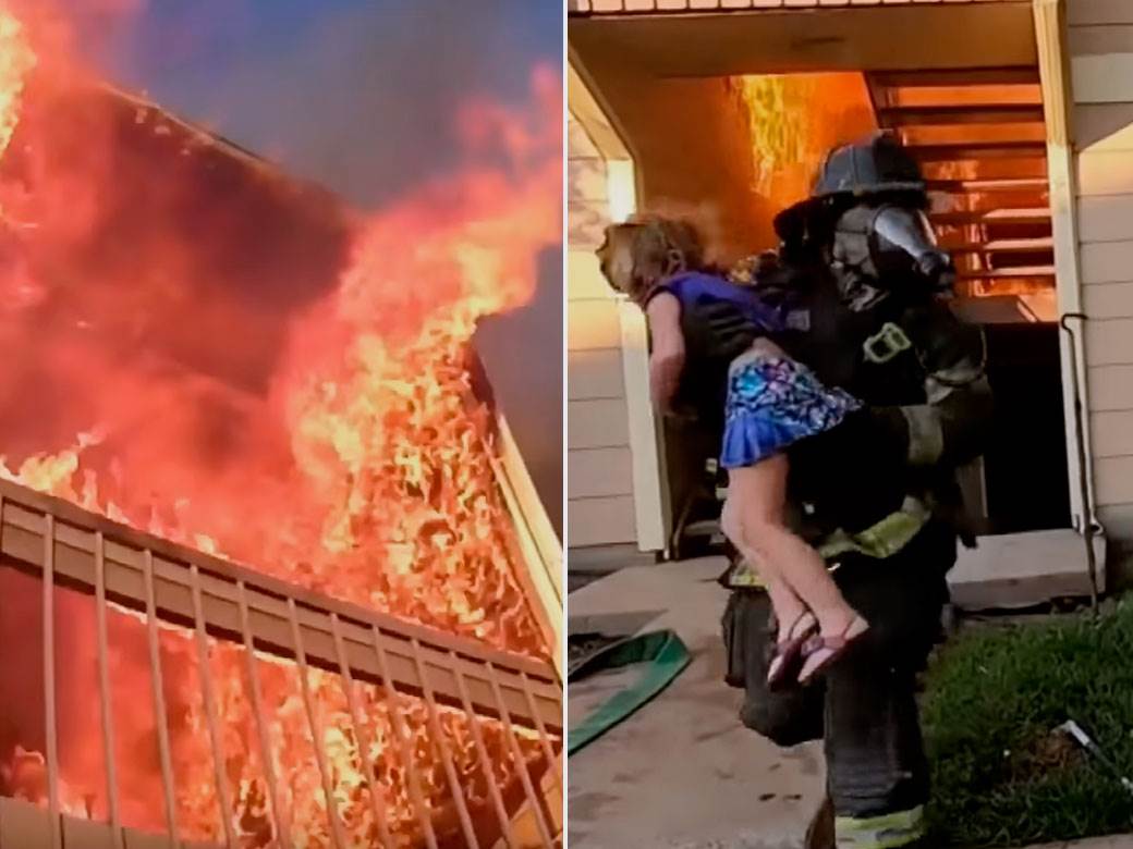  Vatrogasci spasili devojčicu iz požara u Americi 