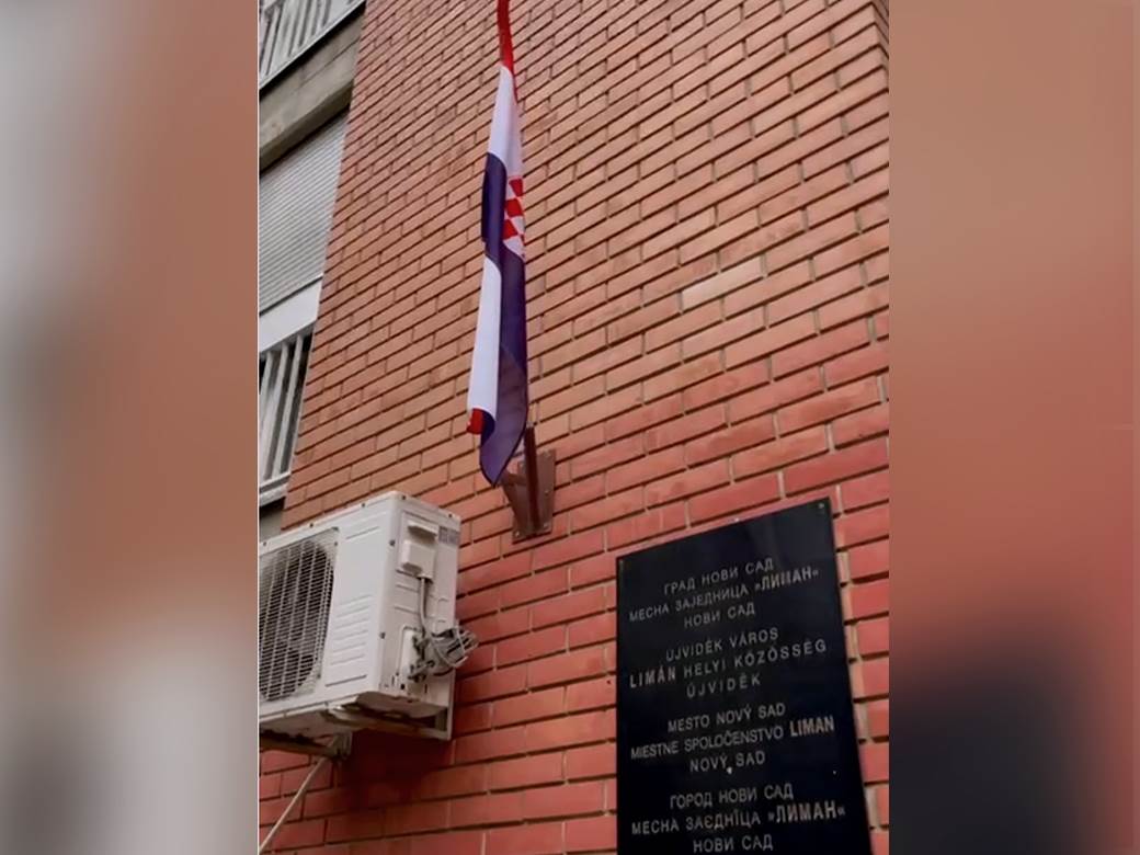  Umesto srpske, vijori se hrvatska zastava na zgradi javne ustanove u Limanu 
