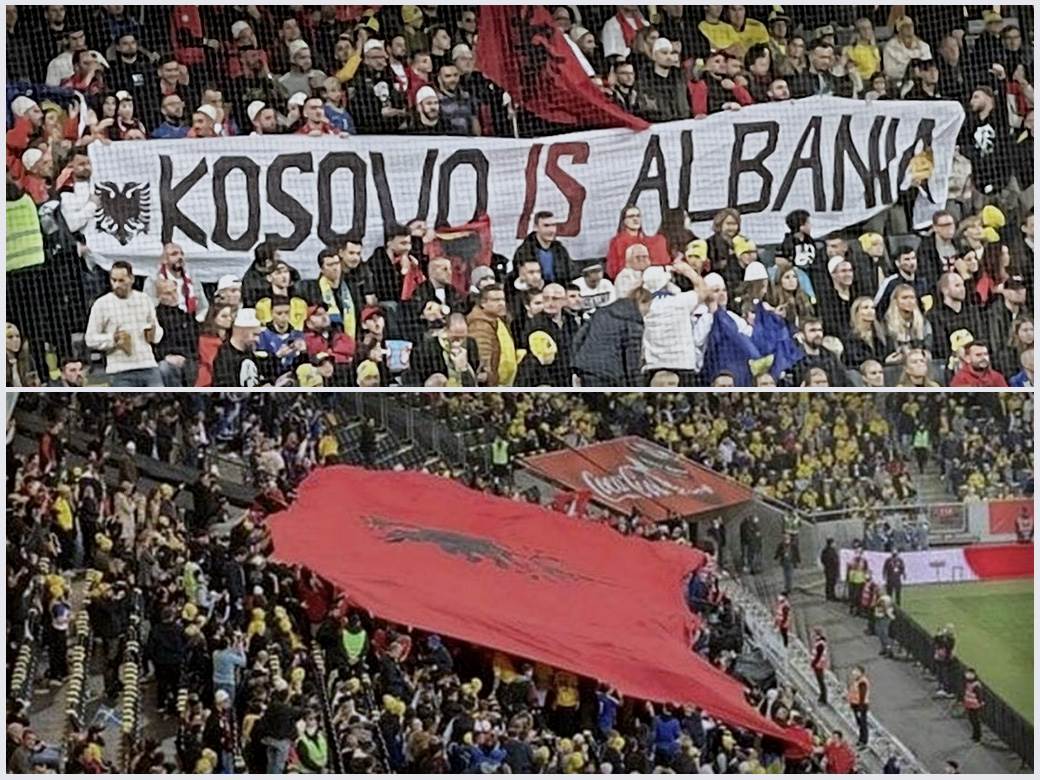  Kosovo je Albanija na utakmici Švedske 