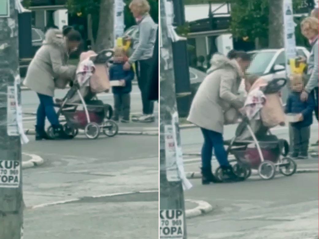  Žena šamara bebu u Novom Sadu 