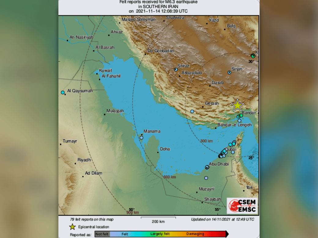  Zemljotres u Iranu 