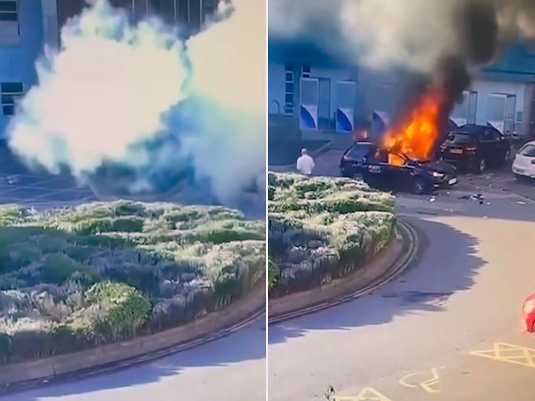  Snimak eksplozije ispred bolnice u Engleskoj 