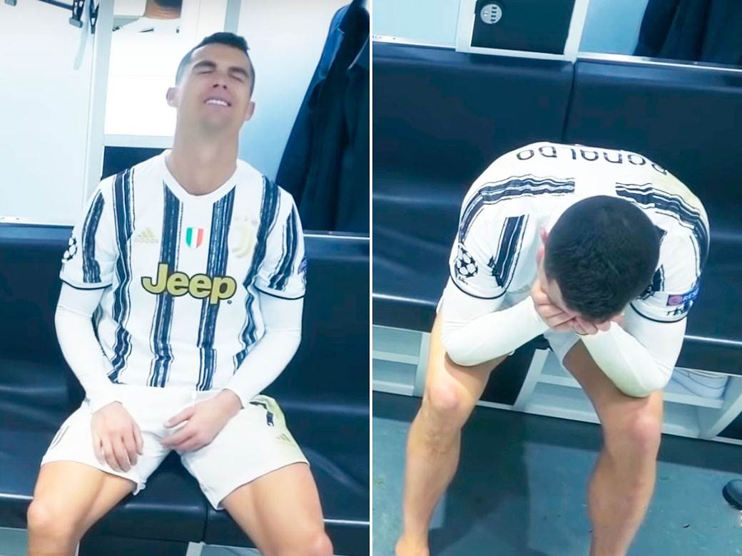 Kristijano Ronaldo plače zbog ispadanja iz Lige šampiona 