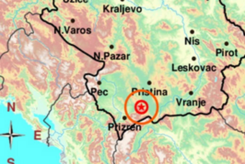  Zemljotres na Kosovu i Metohiji 