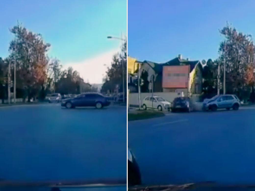 Jezivi snimak saobraćajne nesreće u Novom Sadu 