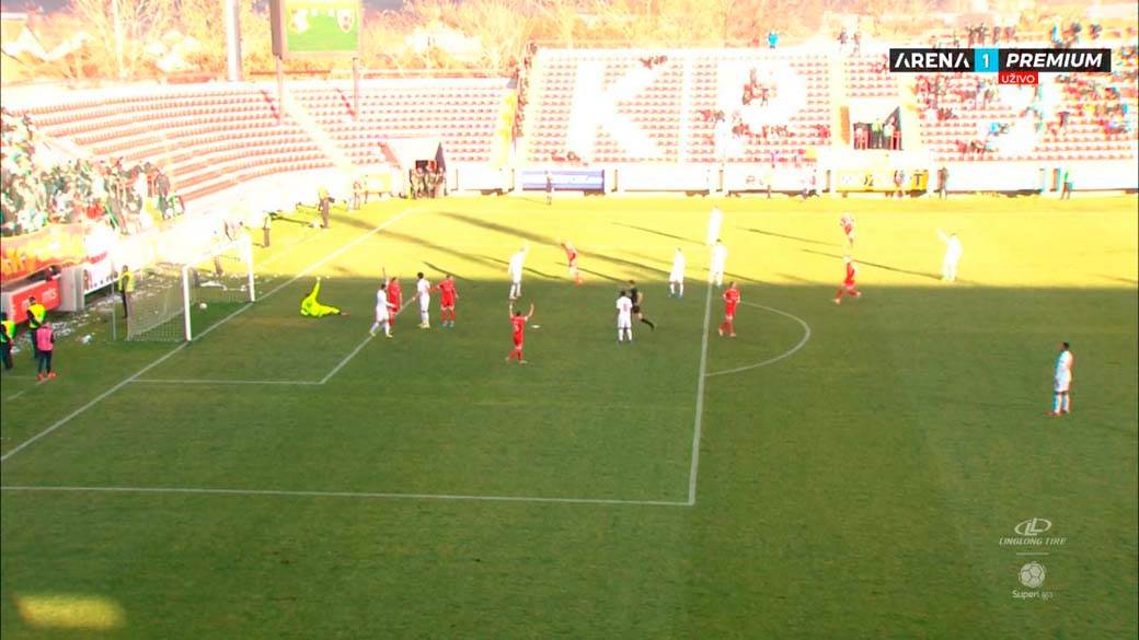 Crvena zvezda Napredak sporne situacije penal i gol 