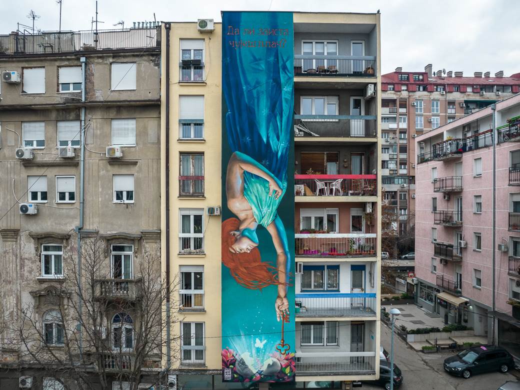  Otkriven mural nestalim bebama u Srbiji 