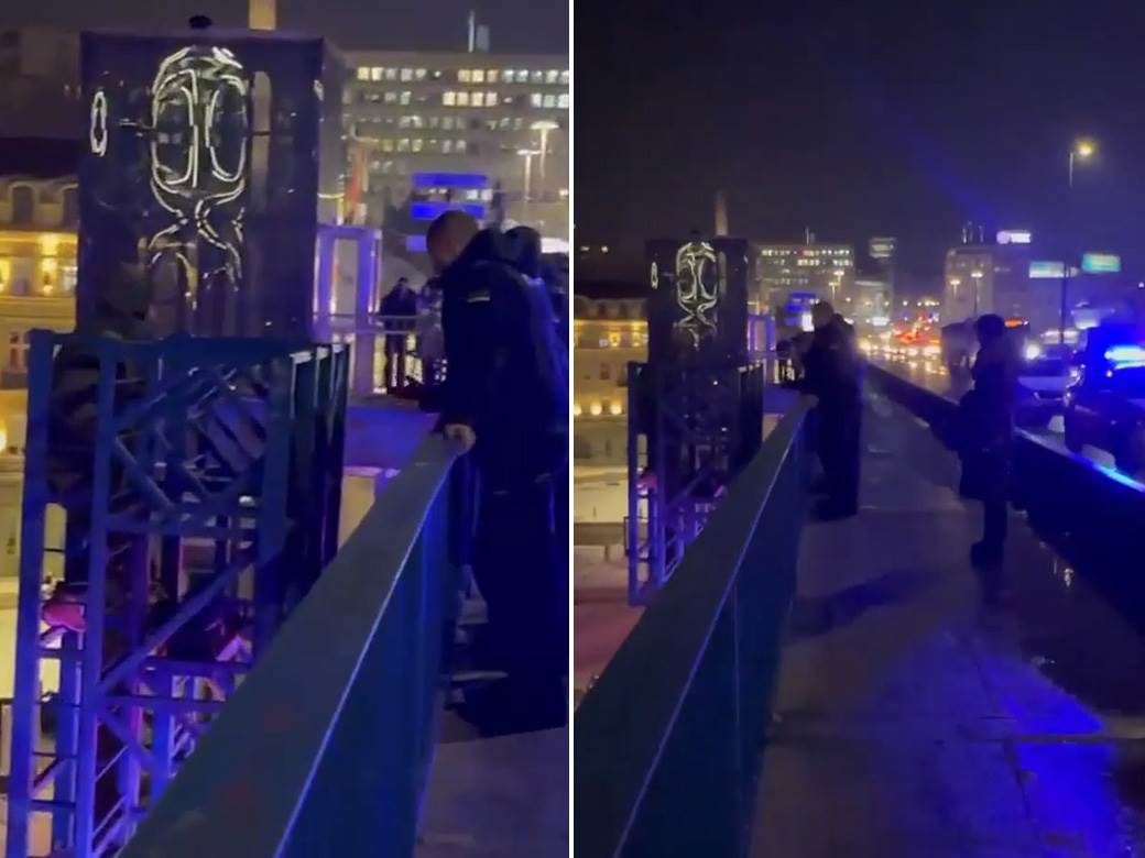 Muškarac preti da će da skoči s Brankovog mosta 