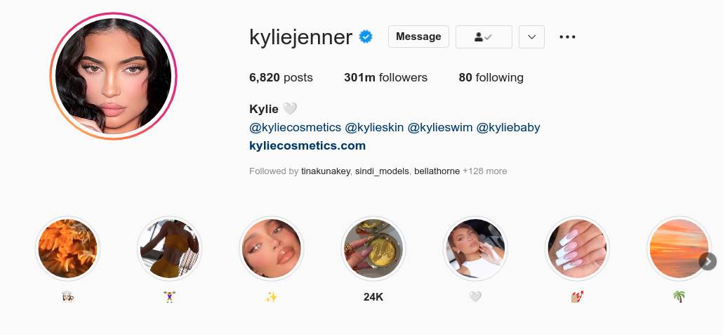 Kajli Džener ima najviše Instagram pratilaca 