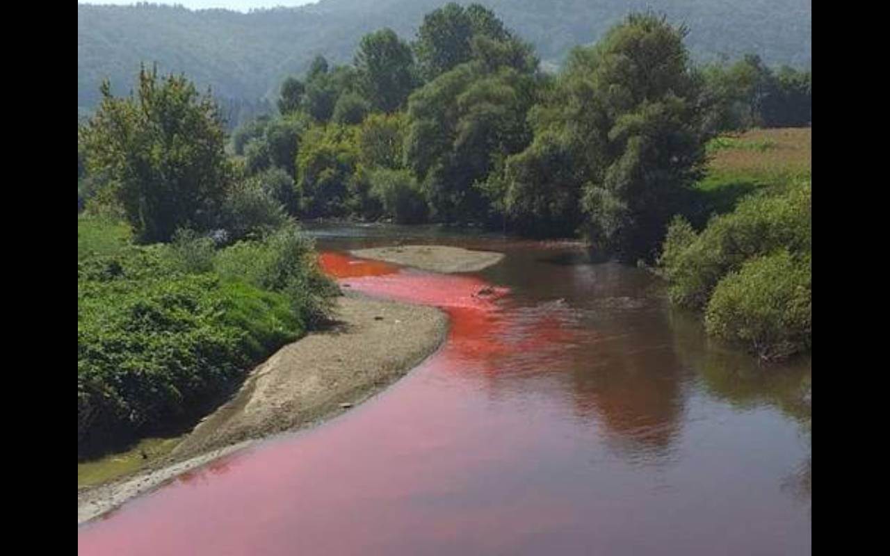  obojene reke zagadjenje otrovi 