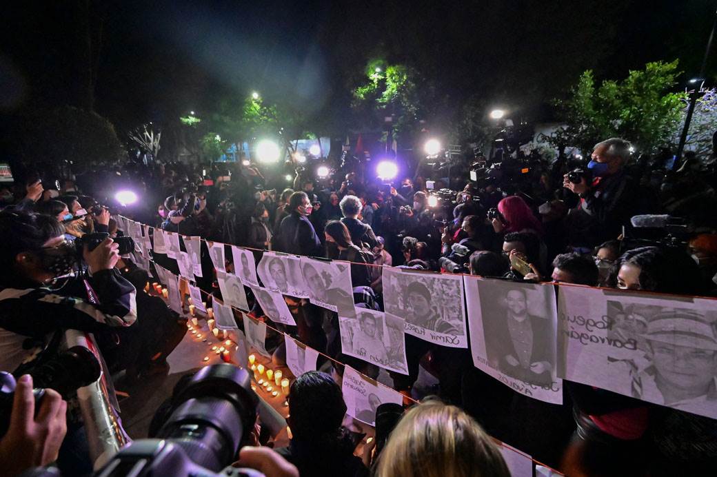 Protest novinara zbog ubistava u Meksiku 