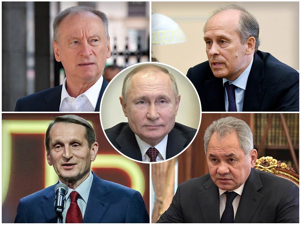  Vladimir Putin i njegov tim za nacionalnu  bezbednost 