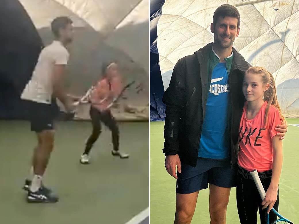  Novak Đoković uči mladu teniserku Lanu Agbabu 
