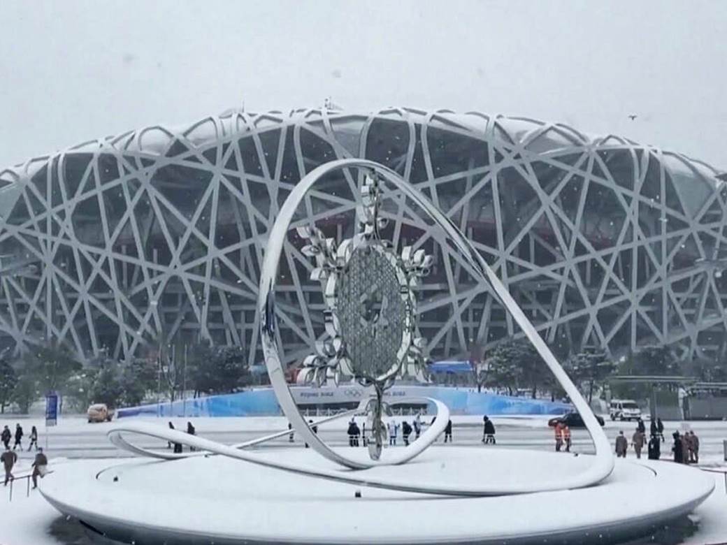  VELIČANSTVENA SLIKA LEDA I SNEGA: Zatvorene Zimske olimpijske igre u Pekingu! (VIDEO) 