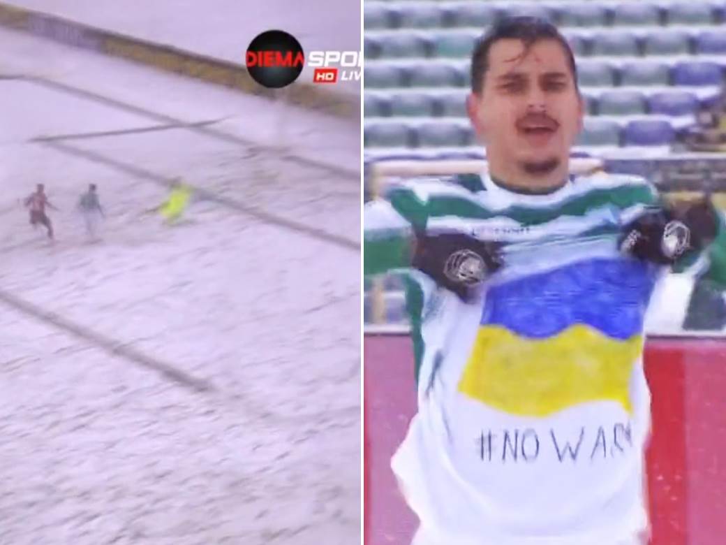  Ukrajinac dao gol i poslao antiratnu poruku 