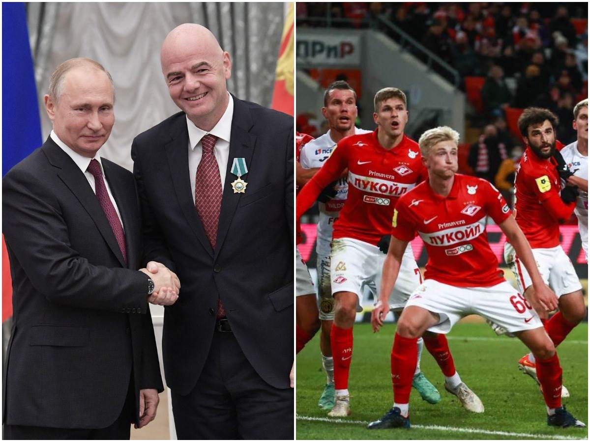  Rusija Spartak Moskva FIFA Putin Infantino 