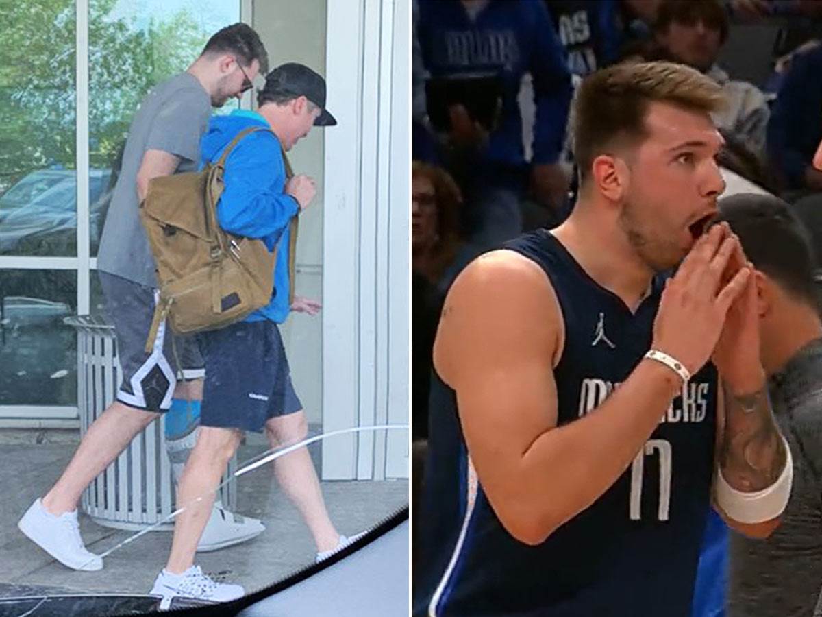 Luka Dončić povreda pred NBA plej of slika iz bolnice 