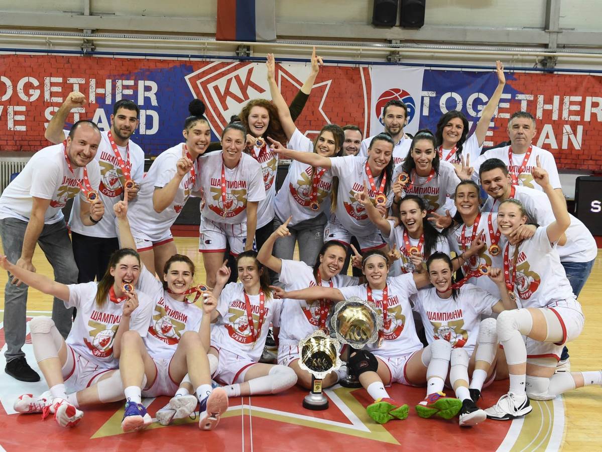  Košarkašice Crvene zvezde odbranile titulu u Srbiji 