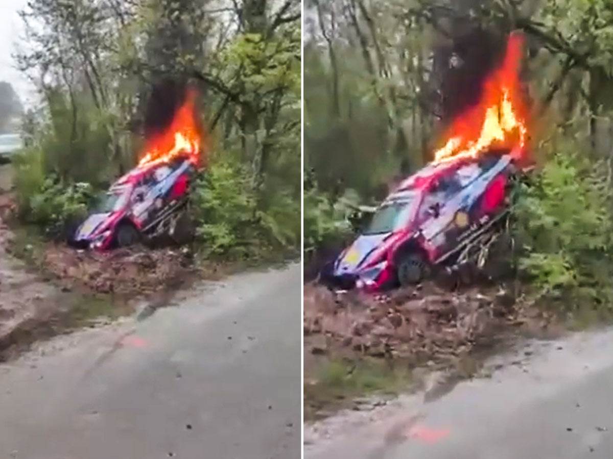  Zapalio se automobil na reliju u Hrvatskoj 