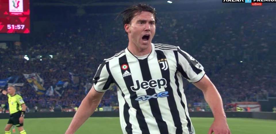  Dušan Vlahović gol za Juventus u finalu Kupa Italije 