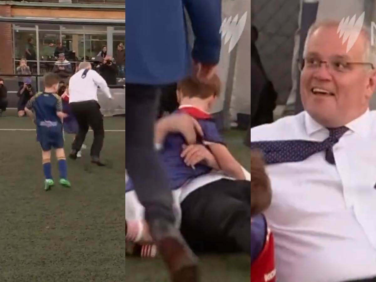  Premijer Australije Skot Morison povredio dečaka na fudbalu 