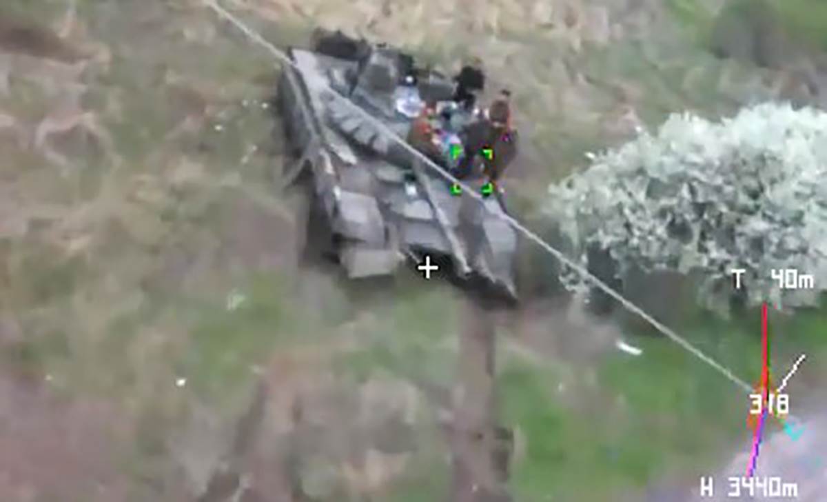  Prvi snimak napada dronom kamikazom na Ruse 