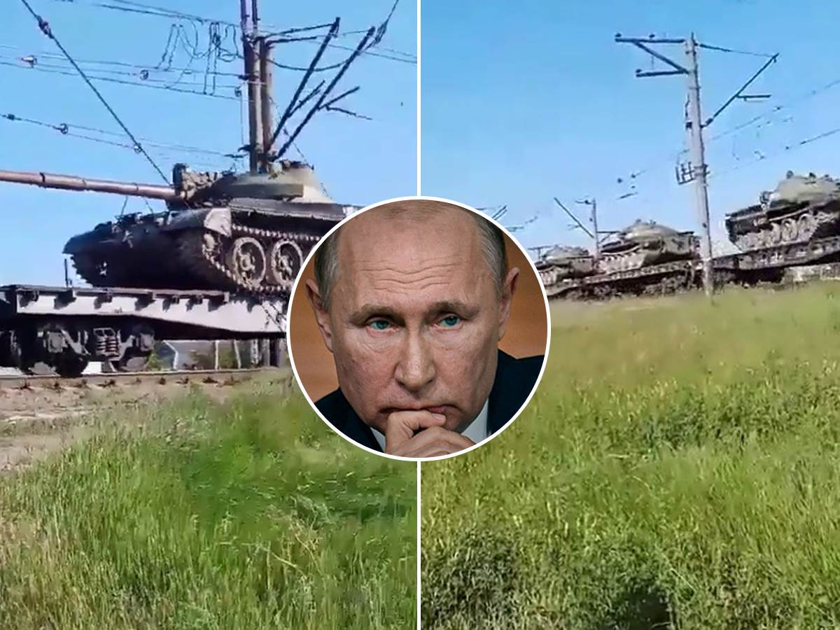  Ruski tenk T62 ide u Ukrajinu 