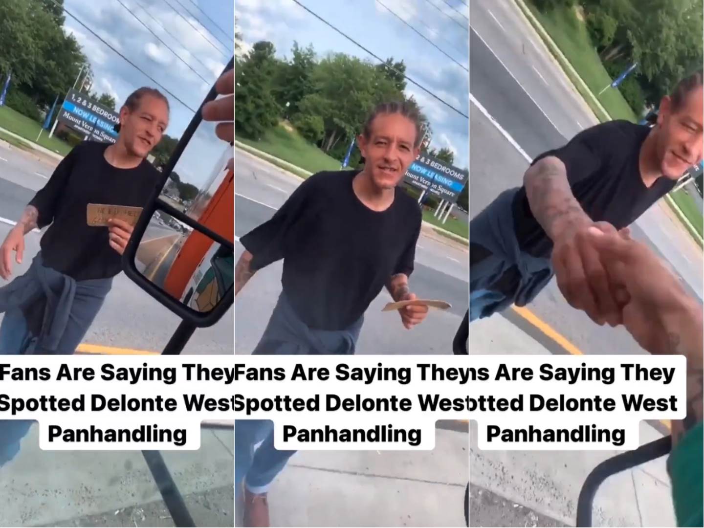  Delonte Vest ponovo prosi na ulici 