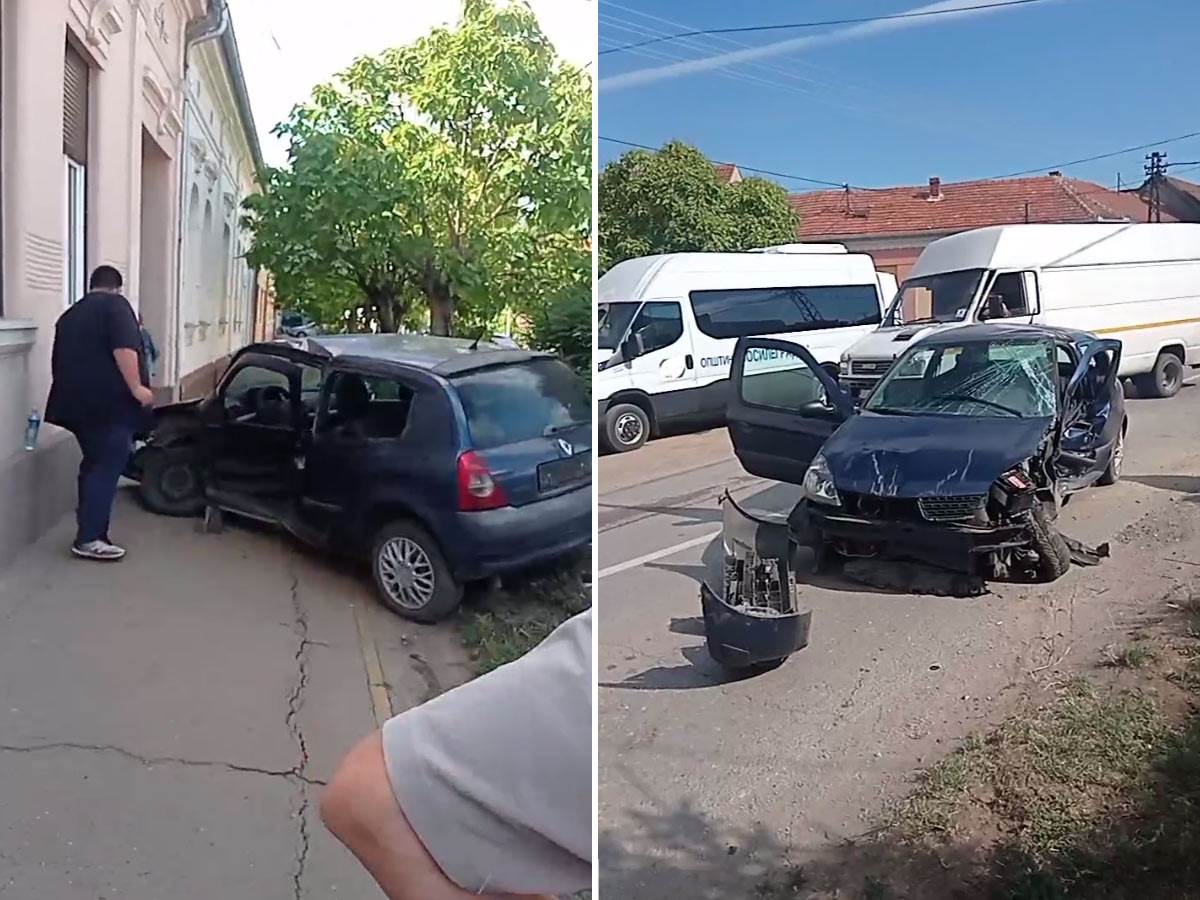  Snimci saobraćajne nesreće u Beloj Crkvi 