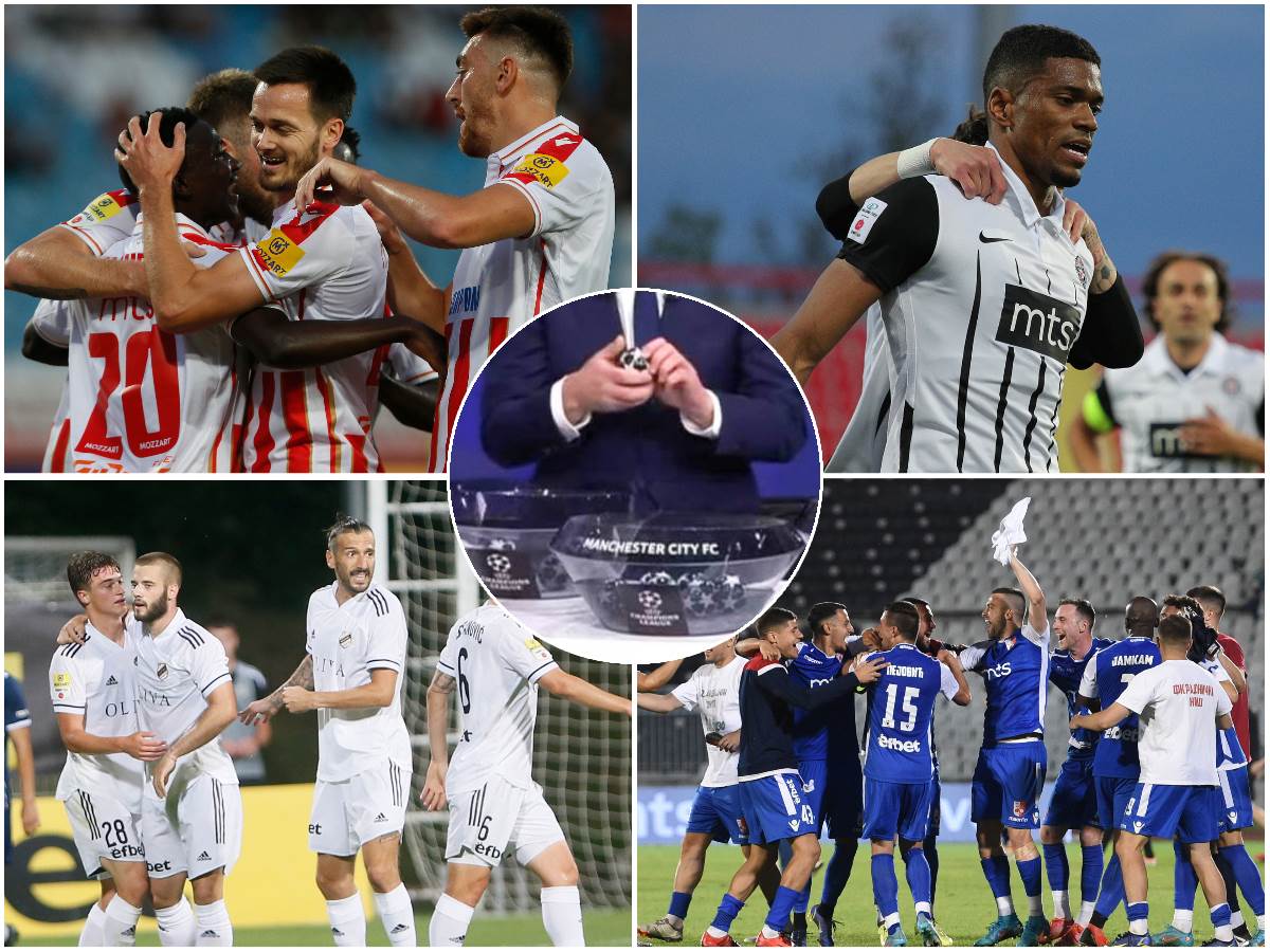 Uživo žreb za Ligu šampiona i Ligu Evrope Crvene zvezde i Partizana 