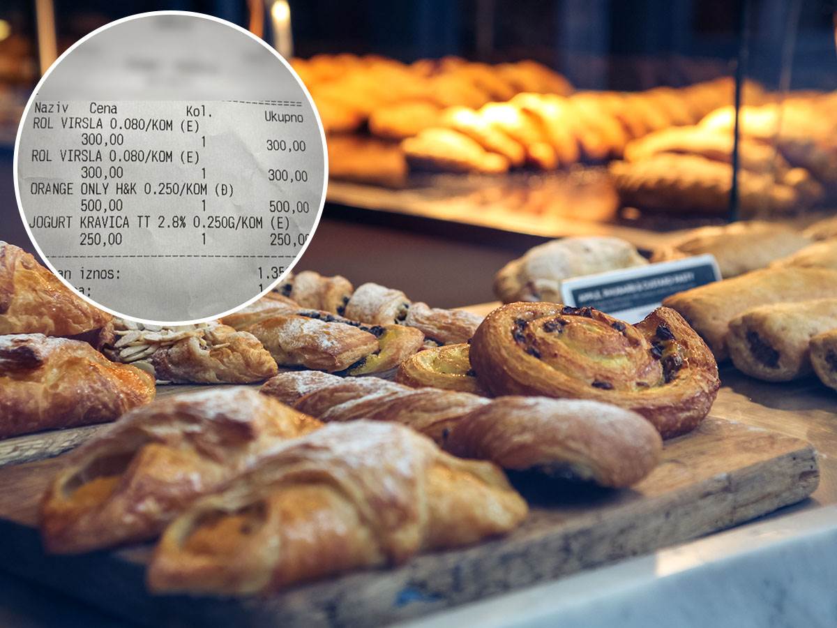  Račun iz pekare na aerodromu šokirao Beograđane 